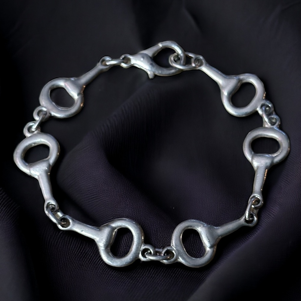 Horse Snaffle Bit Link Bracelet - image 1